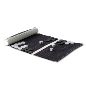 AQDAS INDUSTRIES Factory Custom Luxury Square Eco-Friendly Foldable <b>Backgammon</b> <b>Set</b> Includes Leather Table Board Chess Dice - Product Image 4
