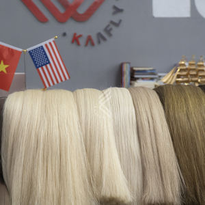 ผมเวียดนามแท้แบบยุโรป จัดเรียงเส้นผมอย่างดี หรูหรา ไม่ต้องใช้กาว แบบฟูมิ ย้อมสีแบบเป็นชุด - Product Image 3