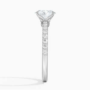 BOJ <b>Ring</b> 049 Oval Cut 925 <b>Silver</b> Petite Shared Prong Three Quarter Coverage 2ct D Color VVS1 Moissanite GRA Certified Sale - Product Image 3