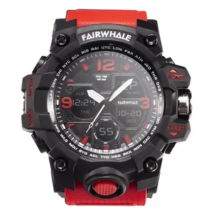 Montre de sport antichoc à double affichage pour <span class=keywords><strong>homme</strong></span> Mark Fairwhale, cadran 45 mm, mouvement à aiguilles lumineuses, style urbain, montre-bracelet FW-4230 - Product Image 6