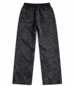 Acid Wash <b>Fleece</b> <b>Jogger</b> Pants <b>Men</b> Relaxed Straight Fit Mid Waist Drawstring Streetwear Sweatpants Custom Anti-static - Product Image 2