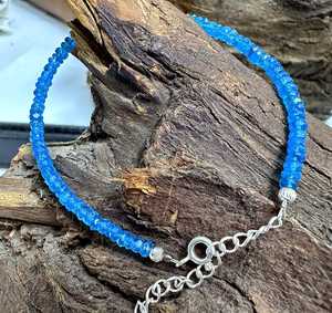 Perles de pierres précieuses en apatite néon naturelle facettées, rondelles, 3 à 4 mm, pour la fabrication de bracelets faits main, minimalistes, pour femmes. - Product Image 6