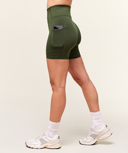 Casual Hot <b>Gym</b> Yoga Booty Running <b>Shorts</b> High Stretch Durable <b>Seamless</b> Women Fitness Wear Wholesale <b>Shorts</b> - Product Image 2