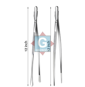 Pinzas de cocina largas y finas de 12 pulgadas, 2 piezas, ligeras, aptas para lavavajillas, para cocinar y cocina, color gris roca - Product Image 2