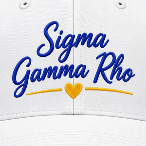 หมวกเบสบอลทรง Trucker สำหรับผู้หญิง Sigma Gamma Rho ปักโลโก้ชมรมกรีกแบบกำหนดเอง ด้านหลังเป็นตาข่าย ปรับขนาดได้ด้วยตัวล็อคแบบ Snap ขายส่ง - Product Image 6