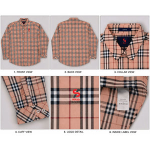 Camisa de Franela para Hombre, de Manga Larga, Estilo Clásico Casual, con Botones, de Tela Suave con Patrón a Cuadros de Algodón Premium, Marca Solid Trader - Product Image 4