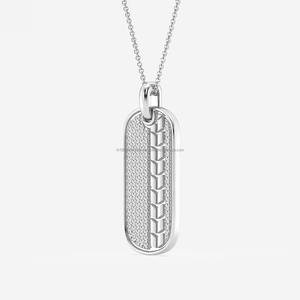 14K or IGI certifié laboratoire cultivé diamant taille brillant pendentif Micro insérer élégant à la mode femmes fiançailles mariage charme - Product Image 1