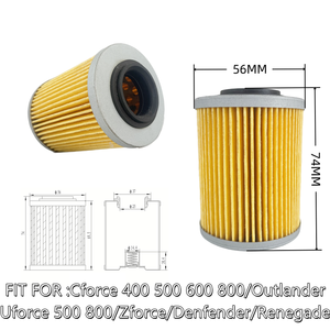 Apto para ETV/RSV/Outlander/Renegade/<span class=keywords><strong>Denfender</strong></span>/Cforce/Uforce elemento de aceite de motor de motocicleta 0256187 - Product Image 2