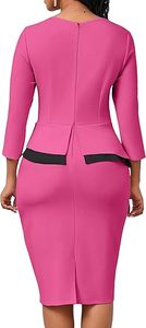 Robe polo professionnelle pour femme - Solution uniforme personnalisée - Robe pour femme à manches courtes avec bordure contrastante - Product Image 6