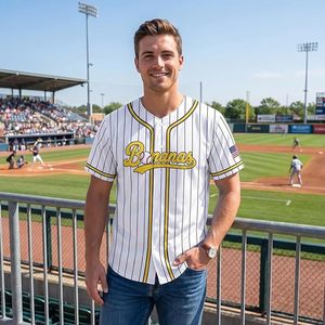 Camisa de Béisbol con Botones para Hombre, de Secado Rápido, con Diseño Gráfico para el Día del Partido, con Botones en el Lado Izquierdo - Product Image 2