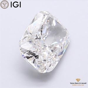 Diamant CVD cultivé en laboratoire, taille coussin, certifié IGI, couleur F, clarté VS2, 4,03 carats, pour le cadeau idéal - Product Image 5