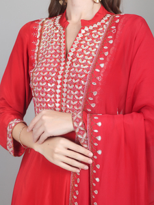Estilo de moda tradicional, atuendo moderno para mujer, vestido largo Chudidar con Dupatta, estilo lujoso y glamuroso. - Product Image 6