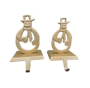 Decorative Metal Fireplace <b>Stocking</b> <b>Holder</b> for Christmas and Winter Displays - Product Image 4