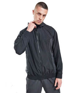 Wholesale Custom Blank Packable Thin Nylon Vintage Retro Anorak Pullover <b>Hoodie</b> Bulk Men Windbreaker Jacket for Man - Product Image 4