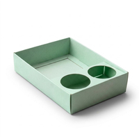 Boîte à poulet frit personnalisée OEM en carton blanc imprimé avec compartiments, plateau ouvert, pour restauration rapide et traiteur
