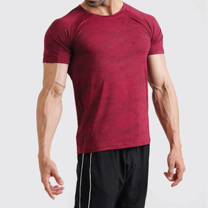 Hot Sale Men's Sweatshirt 100% Cotton 250gsm Custom Logo Gym Workout Short Sleeve Quick Dry Breathable T-Shirt for Sports - Product Image 2