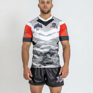 OEM Rugby Jersey Rugby <b>Shorts</b> Wholesale Custom Sublimation Rugby Uniform Training Wear Sublimation Rugby Uniforms - Product Image 4
