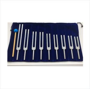 New Arrival Stainless Steel Weighted Medical Chakra Tuning Forks Manual CE Certified with Wooden Box Reusable - Product Image 6