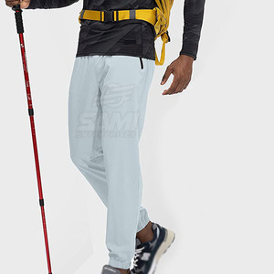 Plus Size Lightweight Casual Mid Waist Breathable Jogger Pants Men's Outdoor Use <b>100</b>% <b>Polyester</b> Washed Made in Pakistan - Product Image 4