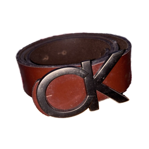 Cinturón de Piel de Vaca Dividida Estampada, Ecológico y Genuino - Product Image 1