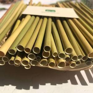 Pailles en bambou naturel écologiques jetables biodégradables pour boissons froides et jus - Macy - Product Image 6