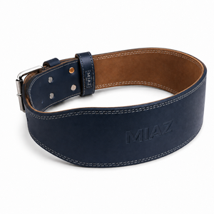Cinturón de Levantamiento de Pesas MIAZ de Cuero Genuino, Protección Profesional, Duradero, Ligero, con Relieve, Soporte Lumbar Ajustable - Product Image 2