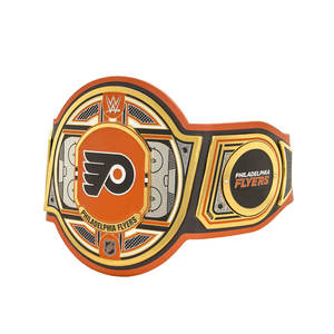 Cinturón de Campeonato de Hockey sobre Hielo Personalizado – Cinturón de los Philadelphia Flyers Chapado en Oro para Adultos, Ideal para Deportes y Lucha Libre - Product Image 2