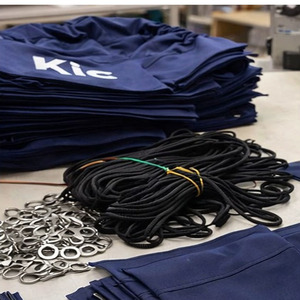 Custom Logo Print Polyester Drawstring <b>Bag</b> Durable Water Resistant <b>String</b> Backpack High Quality Drawstring <b>Bag</b> Made In Pakistan - Product Image 3