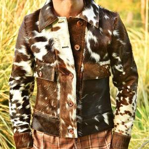 Dernière Collection 2026 – Blouson en Cuir de Vachette Véritable pour Homme, Tendance, Col Montant, Écologique, Hiver - Product Image 1