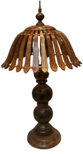 Lámpara de madera, diseño moderno, lámpara de madera maciza, lámpara de mesa de la mejor calidad para dormitorio, sala de estar, oficina, luz decorativa - Product Image 3