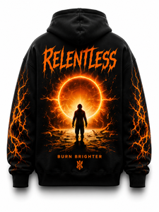 Sudadera con Capucha Personalizada con Gráfico de Eclipse de Sol, Sudadera Holgada de Estilo Urbano, Unisex, OEM, ODM - Product Image 2