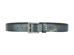 Ceinture homme en cuir de buffle robuste, cuir pleine fleur naturel, boucle intemporelle, ceinture pour usage quotidien - Product Image 5