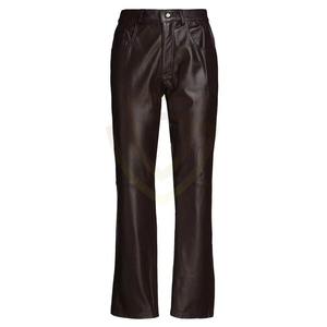 Pantalones de Cuero para Mujer, los Más Vendidos, al por Mayor, Personalizados, Ajustados, de Color Sólido, Transpirables, Casuales - Product Image 1