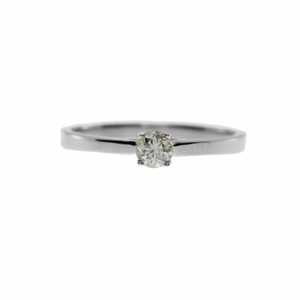 0.20 CT Lab Grown Brilliant Cut <b>Diamond</b> Engagement <b>Ring</b> White Side Stones | 18K Gold IGI Certified Minimalist Bridal Jewelry - Product Image 4