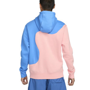 เสื้อฮู้ดดี้สีชมพูฟ้าสไตล์สตรีทแวร์ขายส่ง ทรงโอเวอร์ไซส์ สำหรับผู้ชาย รับสกรีนโลโก้ ผ้าฟลีซหนานุ่ม เสื้อกันหนาวมีฮู้ด ปี 2024 - Product Image 5