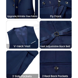 Trajes de Esmoquin para Hombre de Alta Calidad, Conjunto de Traje Formal, Corte Clásico, Diseño Elegante, Precio al por Mayor, Talla y Color Personalizables - Product Image 6