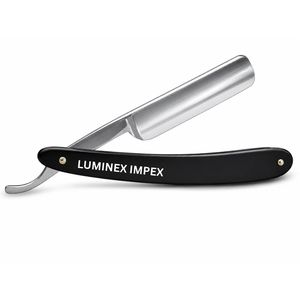 Navaja de Afeitar Recta Premium Luminex Impex, Hoja de Acero Inoxidable, Mango de Madera de Ébano, Afeitado Facial Ultra Preciso, Navaja de Barbero OEM - Product Image 2