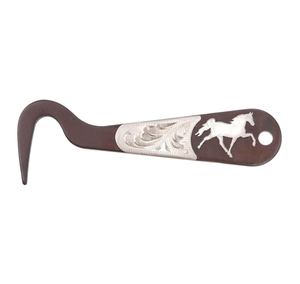 Pince à sabots antique marron et argentée pour cheval de marche - Product Image 2