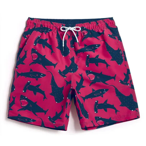 Wholesale Custom Breathable Beach Shorts with Elastic Waist and Pockets Mesh Lining for <b>Men</b> Surfing Board Swim <b>Trunks</b> - Product Image 6