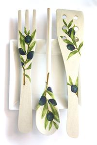 Spatule en bois naturel écologique, ustensile de cuisine, pour remuer, mélanger, frire, servir, passe au lave-vaisselle, antidérapante, meilleur prix - Product Image 2