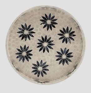 Bandeja de Servir Hecha a Mano con Mosaico de Madreperla |   Incrustación Artesanal de Conchas |   Organizador de Escritorio |   Decoración Boho - Product Image 5