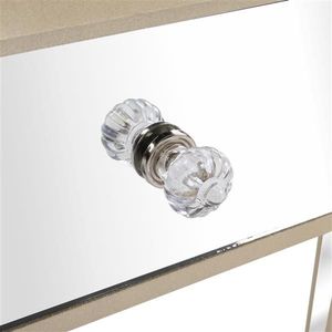 Consolle con Specchio e Tre Cassetti, Elegante Tavolo Consolle con Tre Cassetti per la Toeletta - Product Image 6