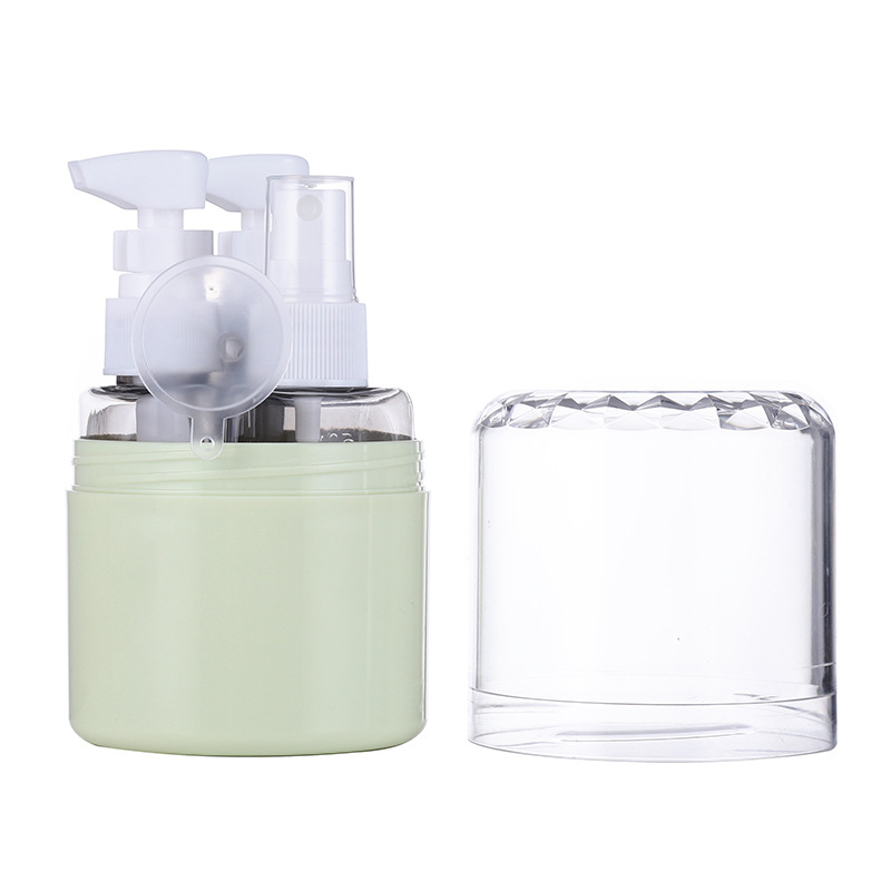 Scatola da imballaggio verde da tre bottiglie