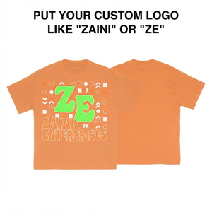 Camiseta Simple de Algodón 100% Premium de 240 GSM para Mujer, Color Naranja, Suave y Transpirable, con Logotipo Personalizado, Impresión Serigrafiada, OEM, ODM, Marca Privada - Product Image 1
