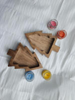 Bol en bois artisanal Curio Craft pour bougies de Noël et récipient rustique pour bougies en cire de soja |   Décoration intérieure