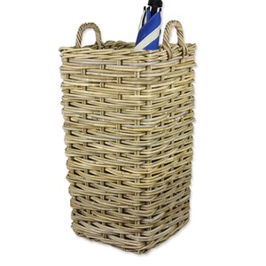 Set Of 2 Rattan <b>Square</b> Wicker Umbrella Stand <b>Basket</b> Handmade Storage <b>Baskets</b> Natural Rattan Modern Multifunction Made in Viet Na - Product Image 2