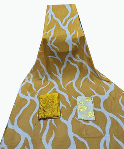 Conjunto de Lujo Dirac para Mujer, Ropa Africana Kanga de 3 Piezas, Algodón Ecológico con Spandex, Encaje con Estampado Floral, Prenda Tradicional Holgada - Product Image 3