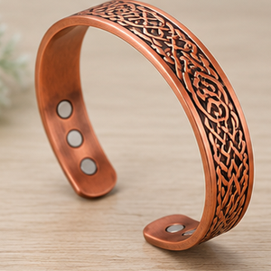Rustic Twisted Wire Strand Pure Copper Adjustable Health Cuff Exquisite Metal Jewelry Promotional <b>Novelty</b> Gift - Product Image 2