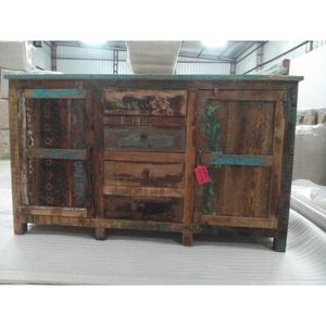 Vintage Reclaimed Solid Wood Farmhouse Style <b>Side</b> <b>Board</b> Cabinet for Kitchen Living Room Dining Rooms Hotels Home Furniture - Product Image 3