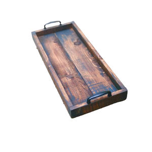 Plateau en bambou réutilisable de haute qualité avec poignées en métal Nouveaux plateaux de service alimentaires décoratifs pour la maison incroyables fabriqués en Inde - Product Image 2